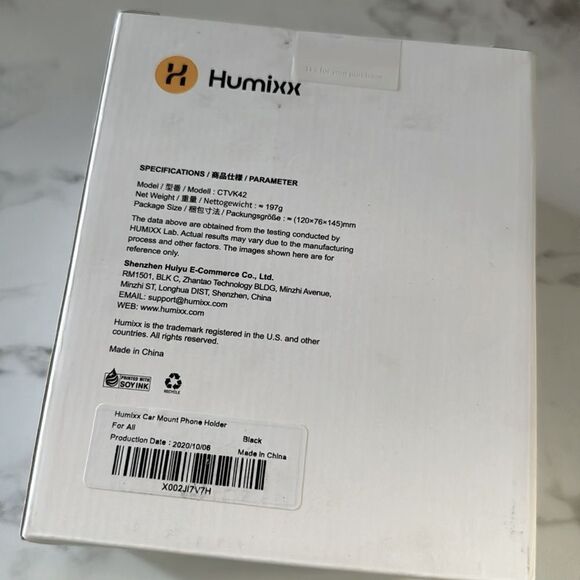 Humixx Car Phone Mount, Black, 360 Rotatable NIP - Picture 2 of 5